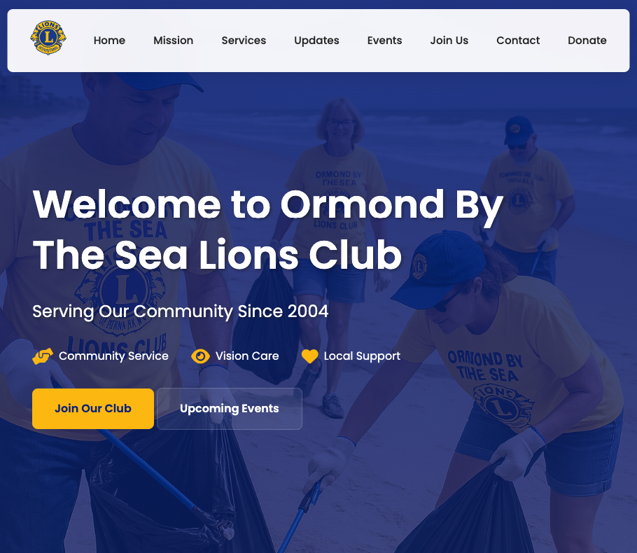 Ormond By The Sea Lions Club Website